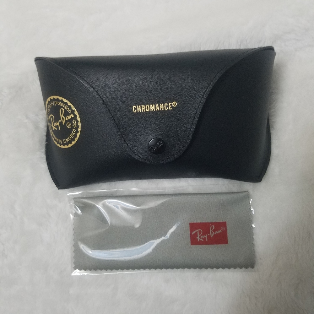 Ray-Ban Large Chromance Eyewear Case with Belt Loop and Microfiber Cloth